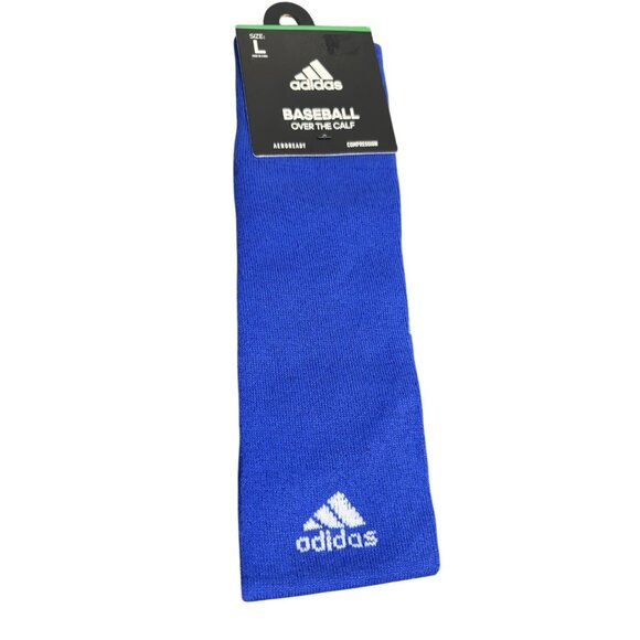 adidas Other - Adidas Baseball Over the Calf Compression Socks Mens Large Royal Blue Softball